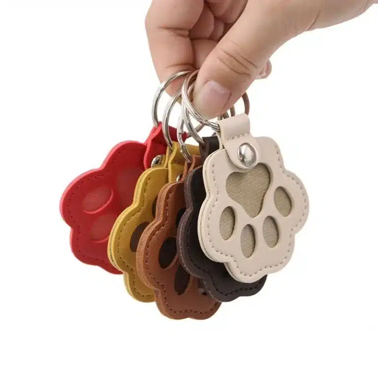 Porte-clés commémoratif en cuir pour chien 2