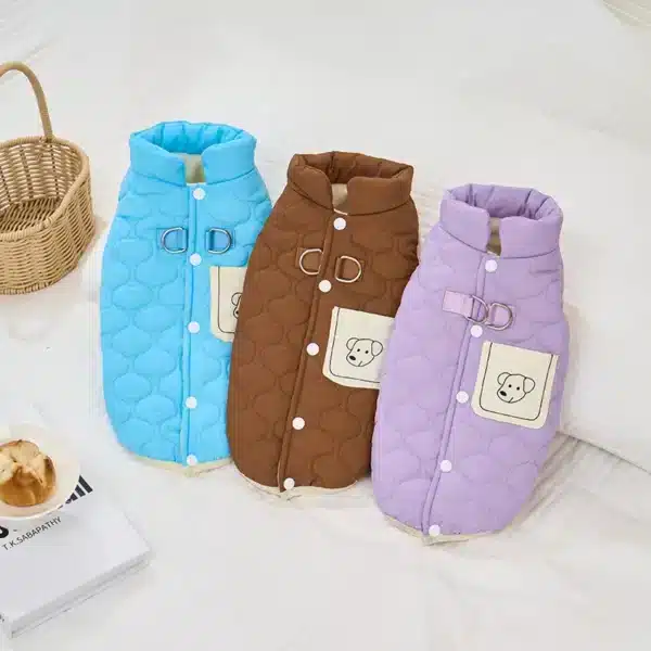 Gilet coupe vent sans manche pour petit chien 2