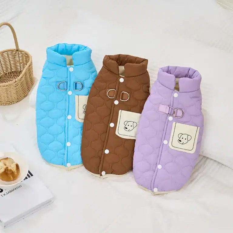 Gilet coupe vent sans manche pour petit chien 2