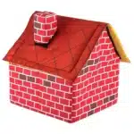 Niche motif brique pliable pour petit chien 3