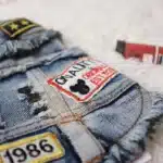 Veste en jean vintage pour petit chien 6