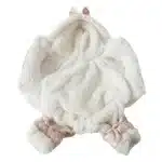 Manteau rose à Point blanc pour petit chien 5