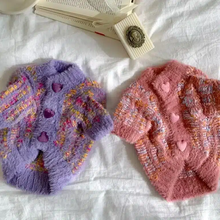 Gilet en laine pour petit chien 13