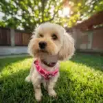 Ensemble harnais motif coeur chien 5