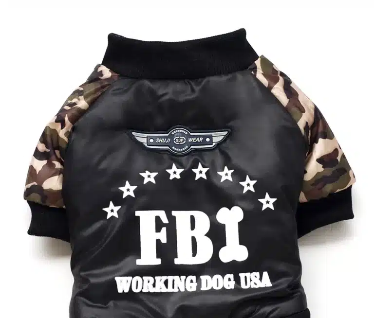 Combinaison FBI pour chien 17