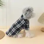Veste a carreaux pour petit chien 24