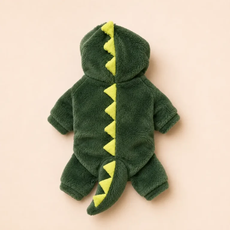 Ensemble dinosaure chaud petit chien