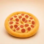 Jouet pizza en coton pour chien