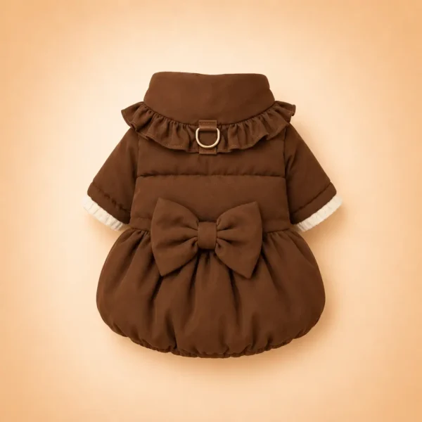 Manteau à nœud de princesse pour petit chien
