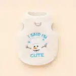 Pull à capuche neige pour petit chien