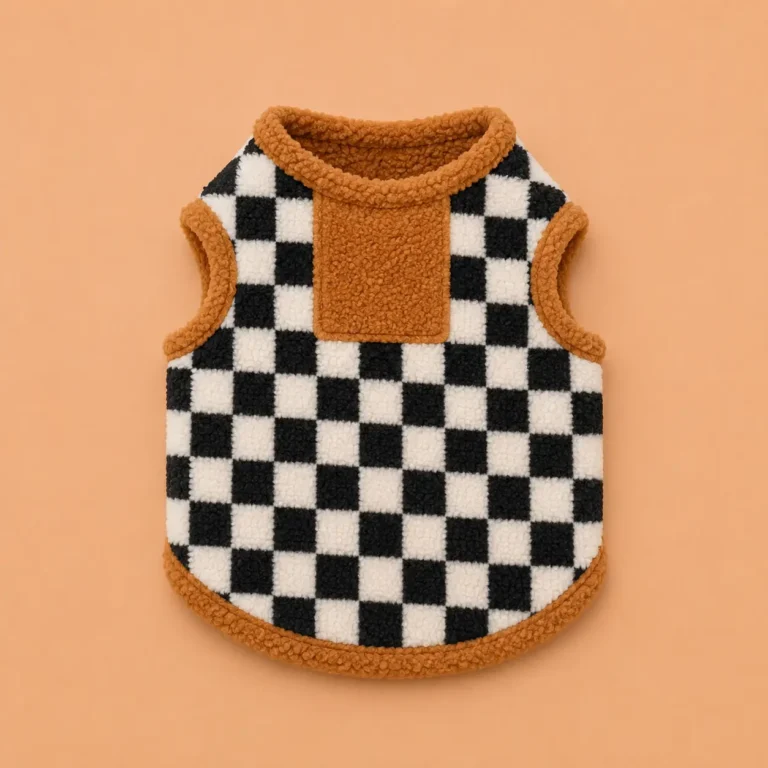 Pull a carreaux pour chien