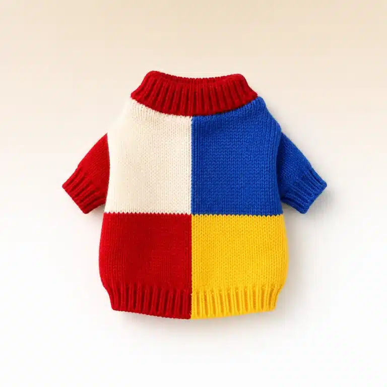 Pull à col rond pour petits chien