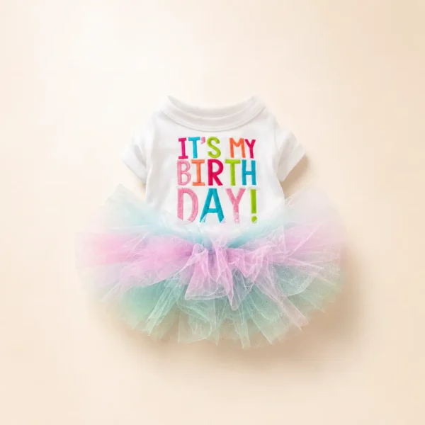 T-shirt Happy Birthday petit chien