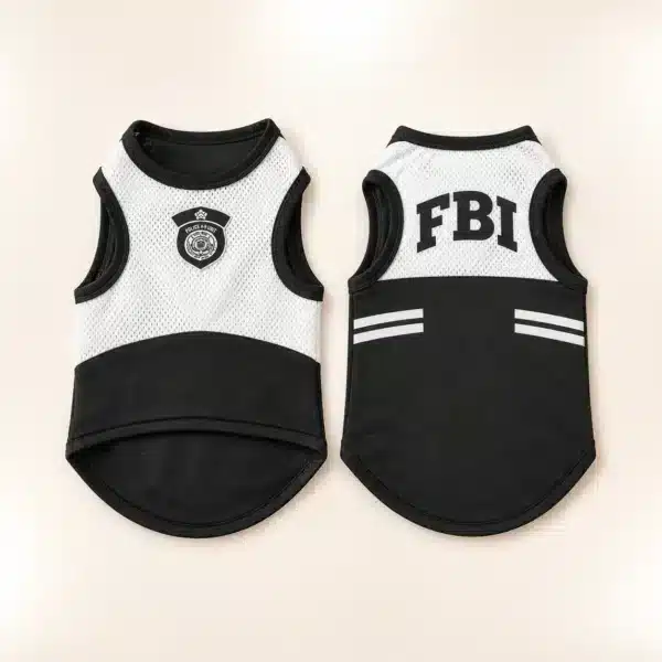T-shirt sans manches FBI chien