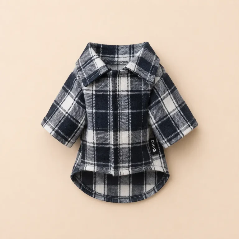 Veste a carreaux pour petit chien