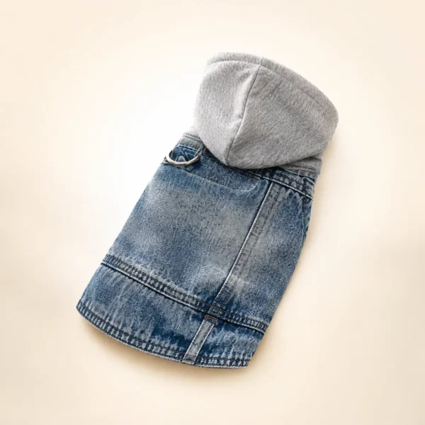 Veste sans manche jean petit chien