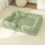 Lit apaisant cotelé pour chien vert 7