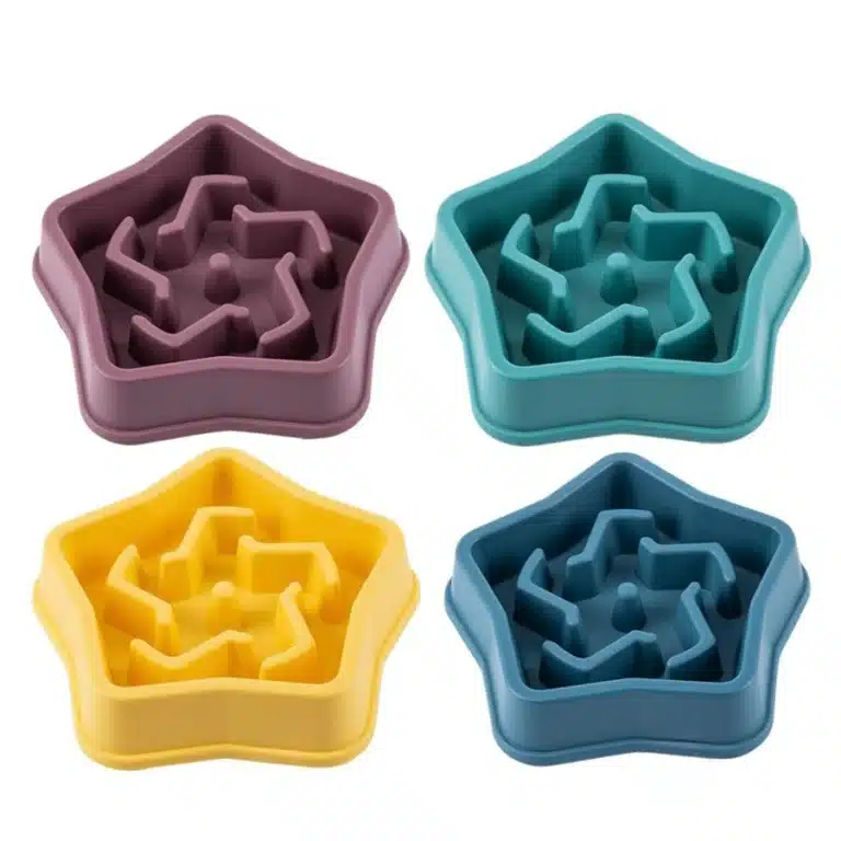 Gamelle anti glouton étoile pour petit chien 1