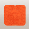 Tapis de léchage forme lapin orange pour chien