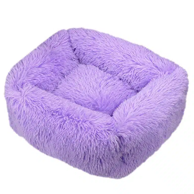 Lit moelleux pour petit chien violet 7