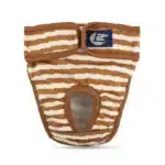 Culotte absorbante pour chien marron et blanc 2