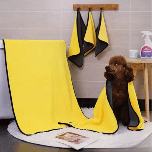 Serviette absorbante pour chien