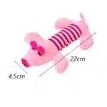 Jouets à mâcher en peluche cochon rose fushia 1