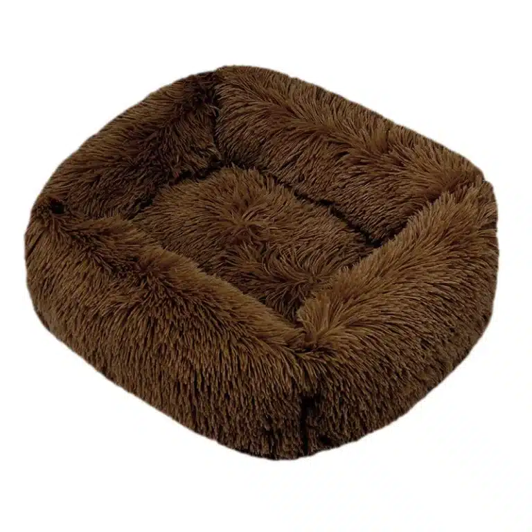 Lit moelleux pour petit chien marron 7