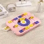 Distributeur croquette rose et violet pour petit chien 6