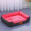 Panier relaxant pour petit chien rouge et noir