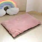 Tapis de couchage épais pour chien rose 7