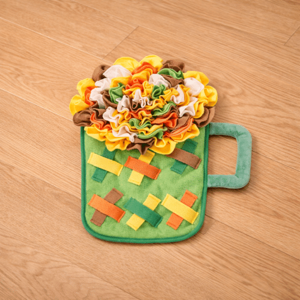 Tapis de fouille milkshake vert chien