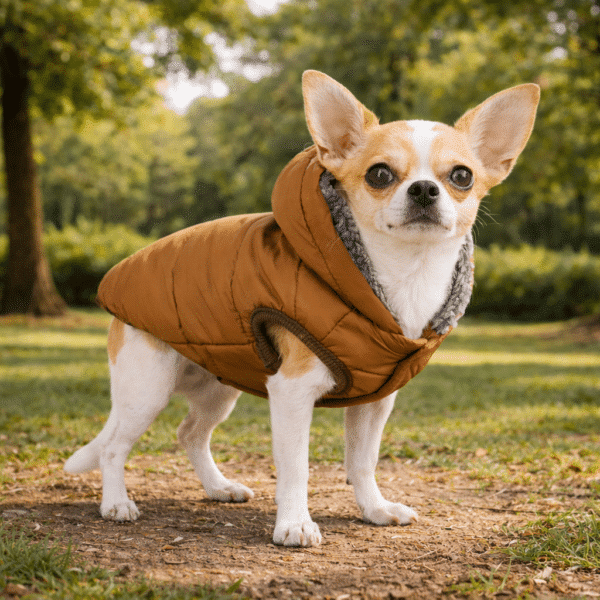 Manteau polaire rembourré chihuahua