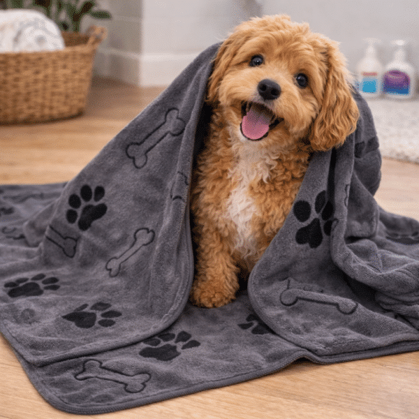 Serviette séchante pour chien
