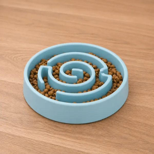 Gamelle anti glouton en spirale chien