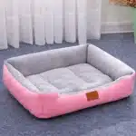 Panier relaxant pour petit chien gris rembouré