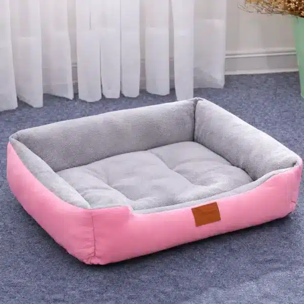 Panier relaxant pour petit chien gris rembouré
