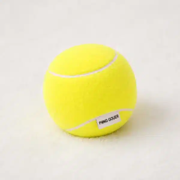 Peluche balle de tennis pour chien