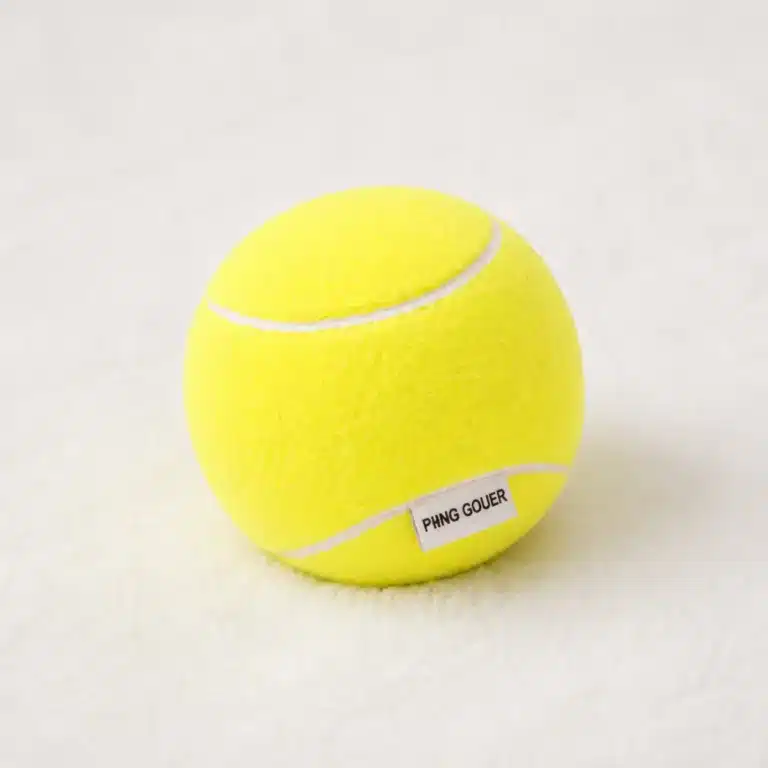 Peluche balle de tennis pour chien