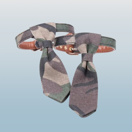 Collier cravate militaire chien