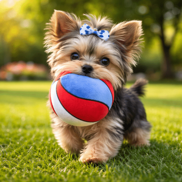 Peluche ballon pour chien