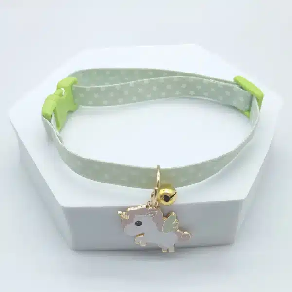 Collier chihuahua licorne vert 7