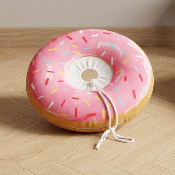 Collerette donuts rose petit chien