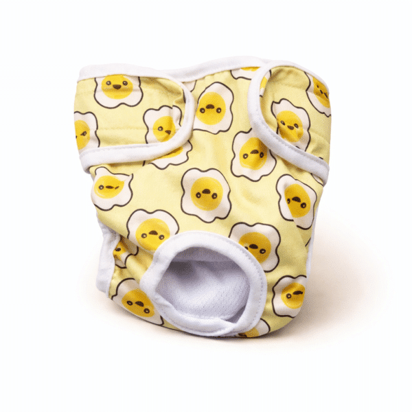 Couches smiley jaune pour chienne