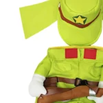 Déguisement soldat vert chien 4