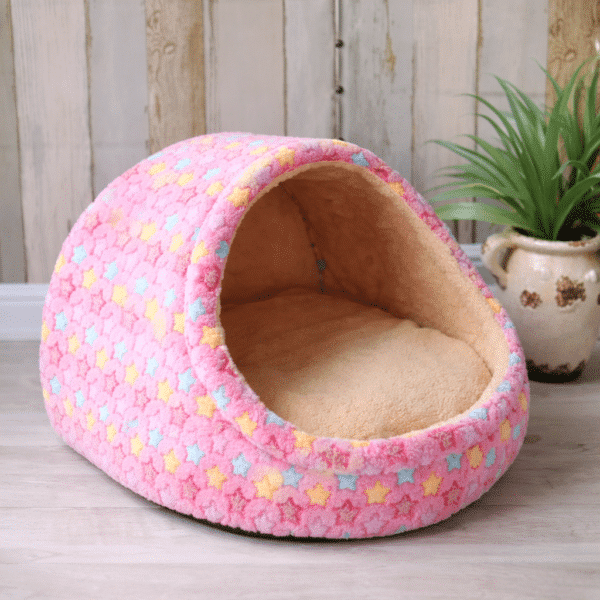 Panier étoile rose cosy petit chien
