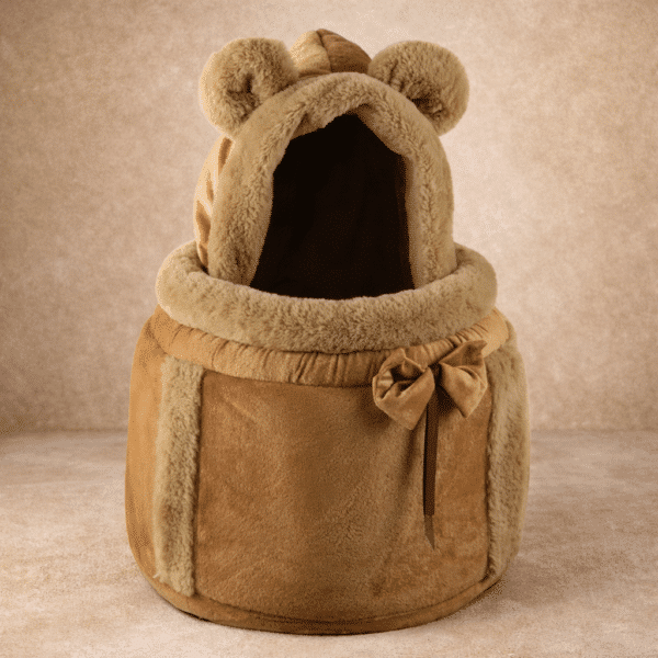 Sac à dos chaud marron petit chien