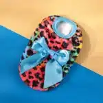 Pull léopard rouge noeud bleu chihuahua 7