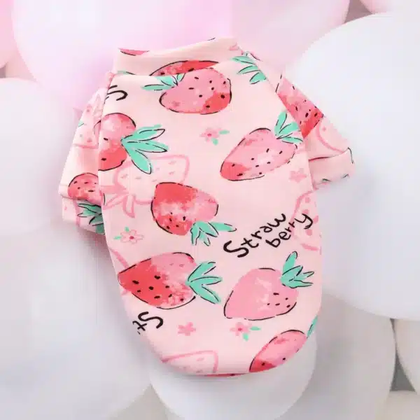 Pull spitz fraise rose 6