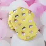 Pull spitz jaune chat 6